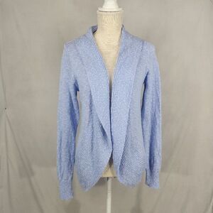 Kenneth Cole Womens Cardigan Open Front Sweater Sze M Light Lavender Purple